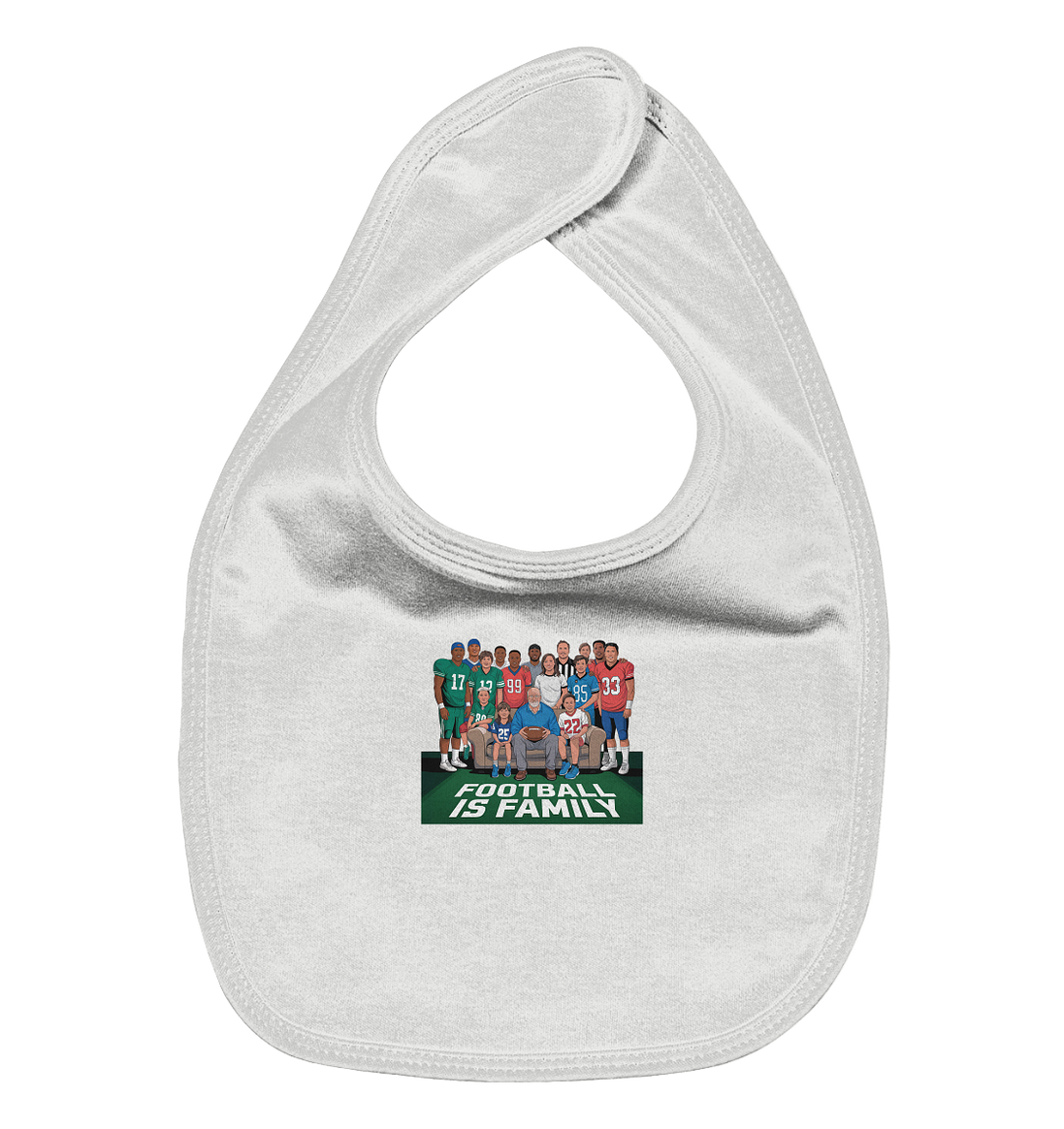 Football is Family - Organic Baby-Lätzchen