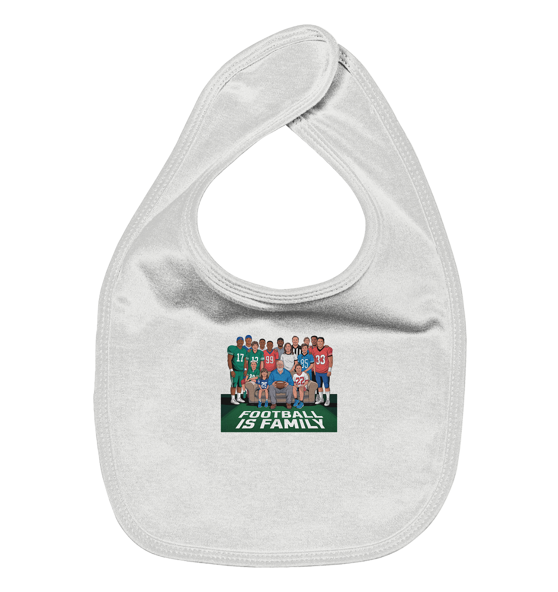 Football is Family - Organic Baby-Lätzchen