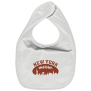 New York Football Silhoutte  - Organic Baby-Lätzchen
