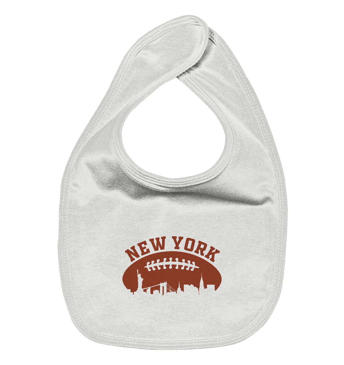 New York Football Silhoutte  - Organic Baby-Lätzchen