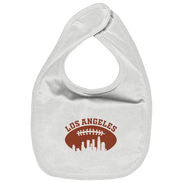 Los Angeles Football Silhouette - Organic Baby-Lätzchen