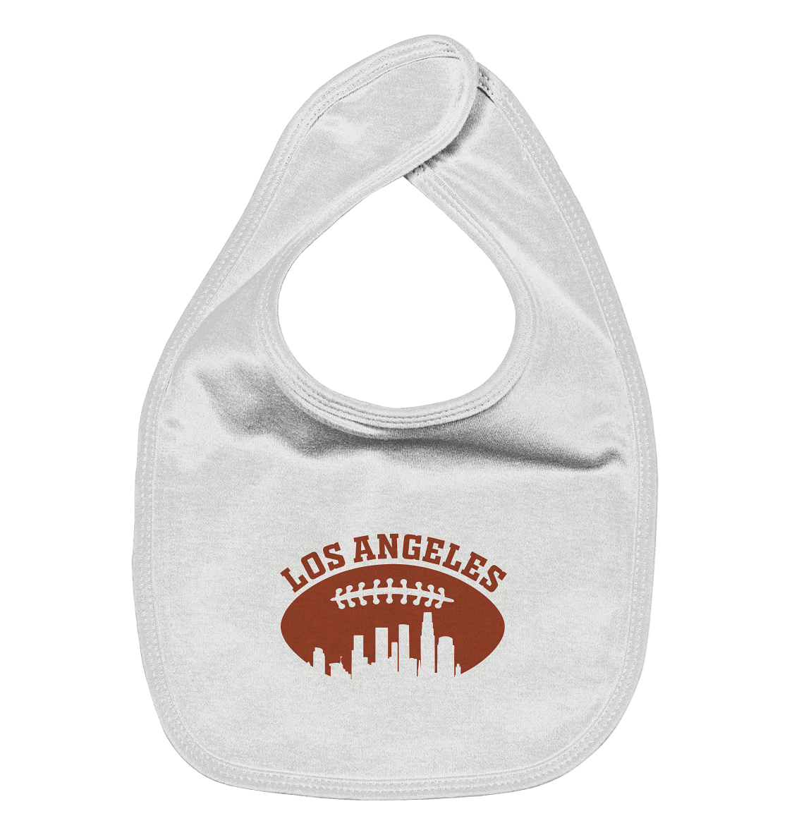 Los Angeles Football Silhouette - Organic Baby-Lätzchen