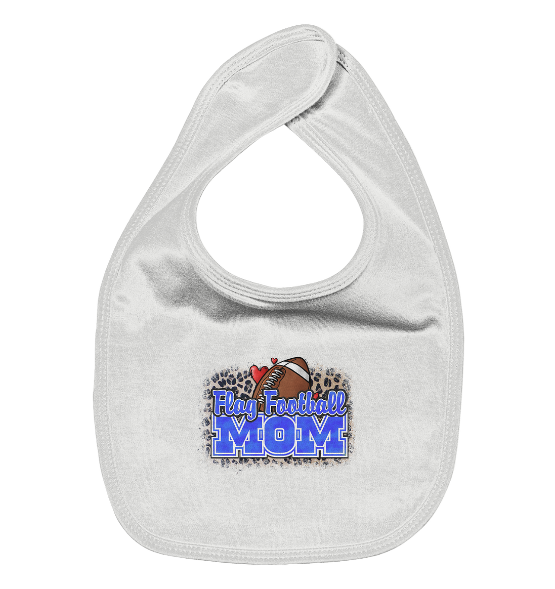 Flag Football Mom - Organic Baby-Lätzchen