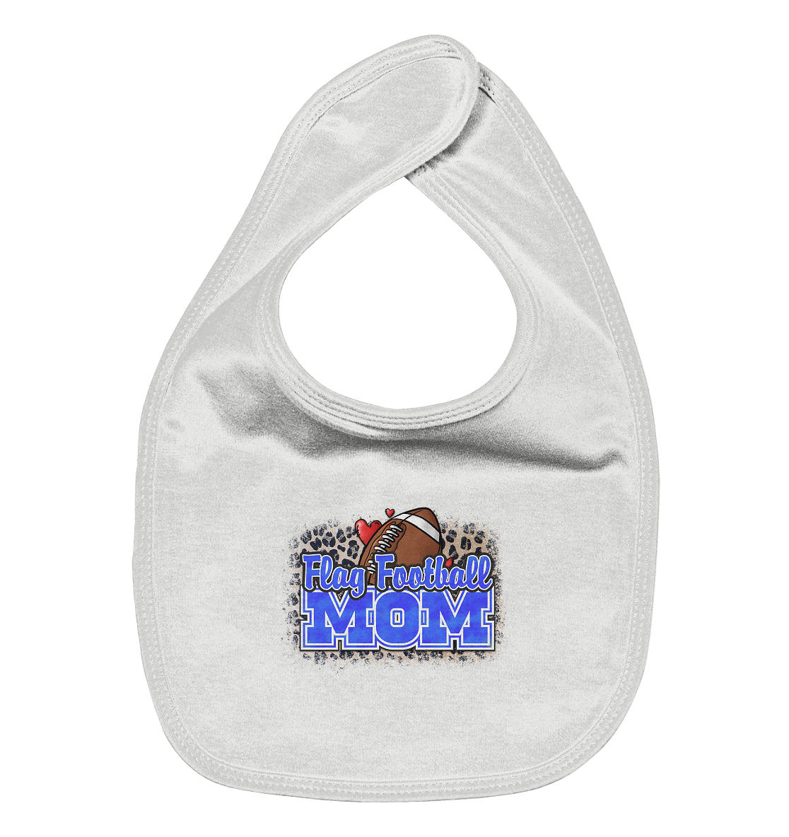 Flag Football Mom - Organic Baby-Lätzchen