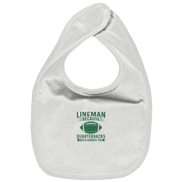 Lineman Heroes Green - Organic Baby-Lätzchen