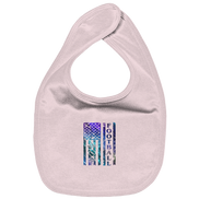 USA Football Flag  - Organic Baby-Lätzchen