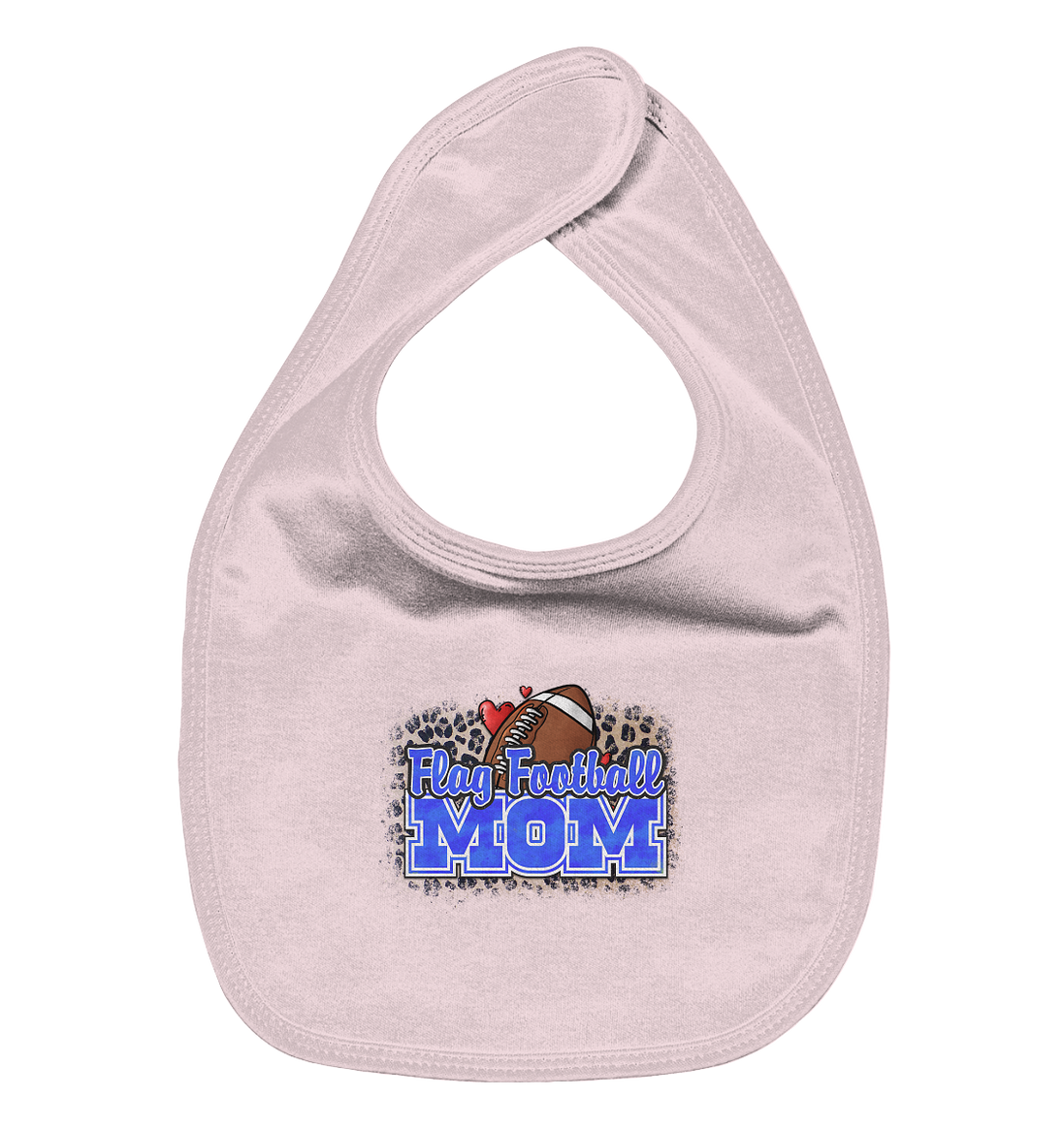 Flag Football Mom - Organic Baby-Lätzchen