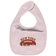 New York Football Silhoutte  - Organic Baby-Lätzchen