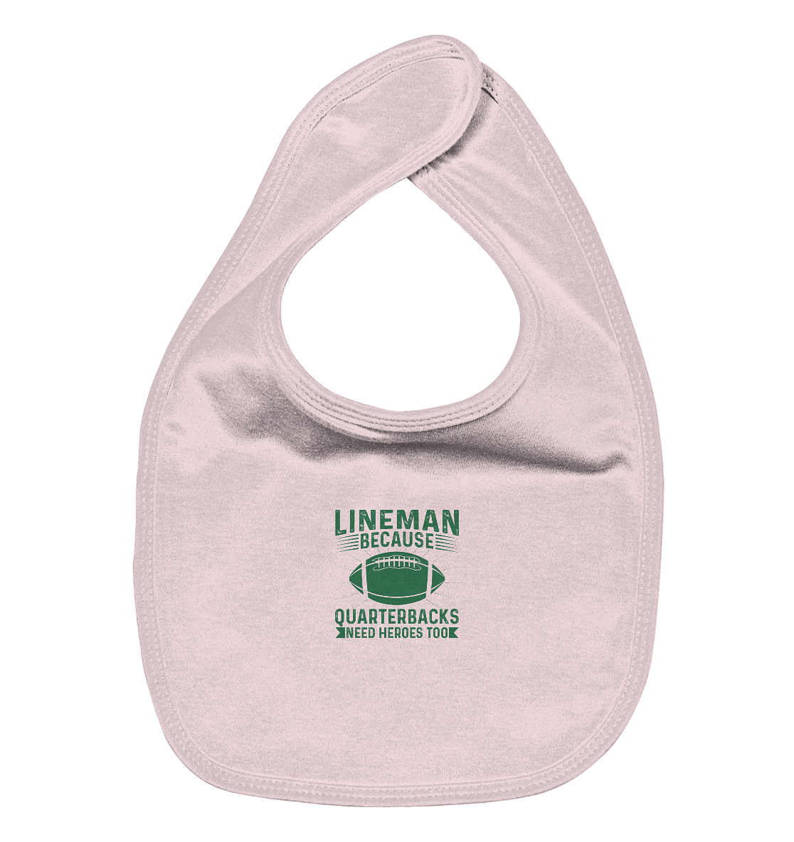 Lineman Heroes Green - Organic Baby-Lätzchen