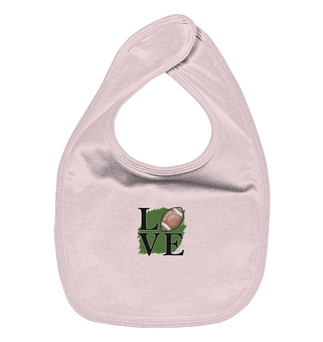 Football Love II - Organic Baby Bib