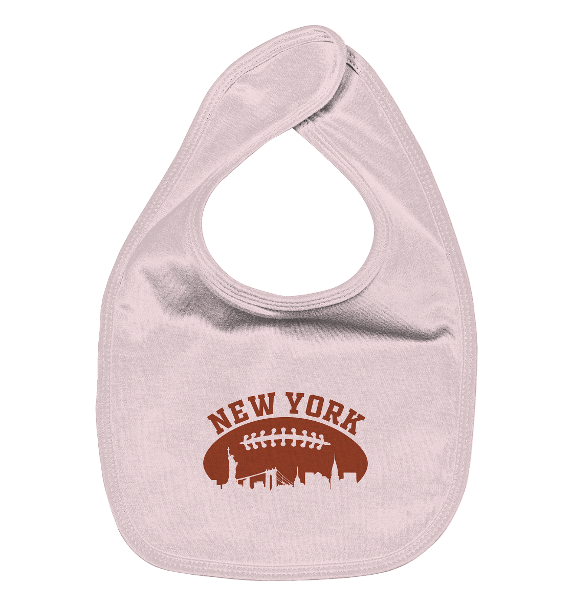 New York Football Silhoutte  - Organic Baby-Lätzchen