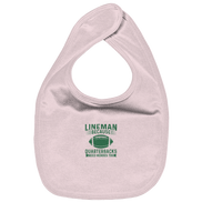 Lineman Heroes Green - Organic Baby-Lätzchen