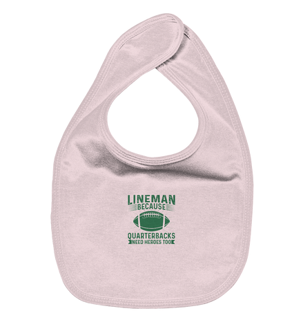 Lineman Heroes Green - Organic Baby-Lätzchen