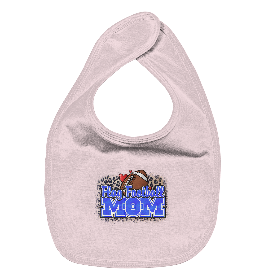 Flag Football Mom - Organic Baby-Lätzchen
