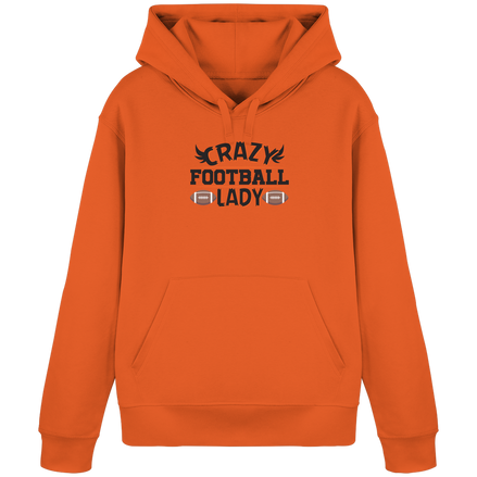 Crazy Football Lady - Organic Basic Hoodie