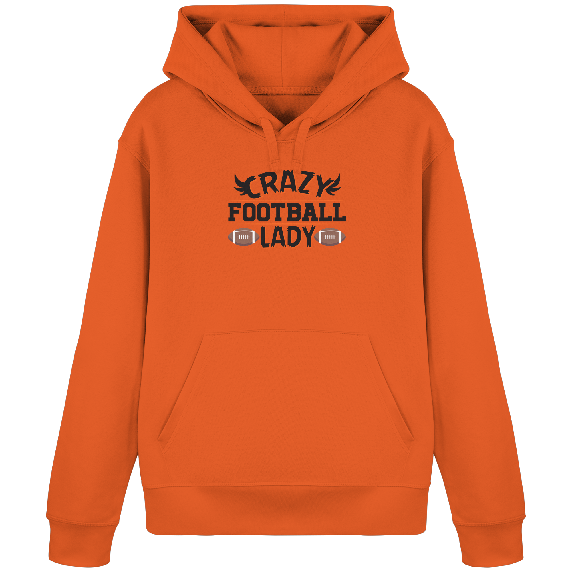 Crazy Football Lady - Organic Basic Hoodie