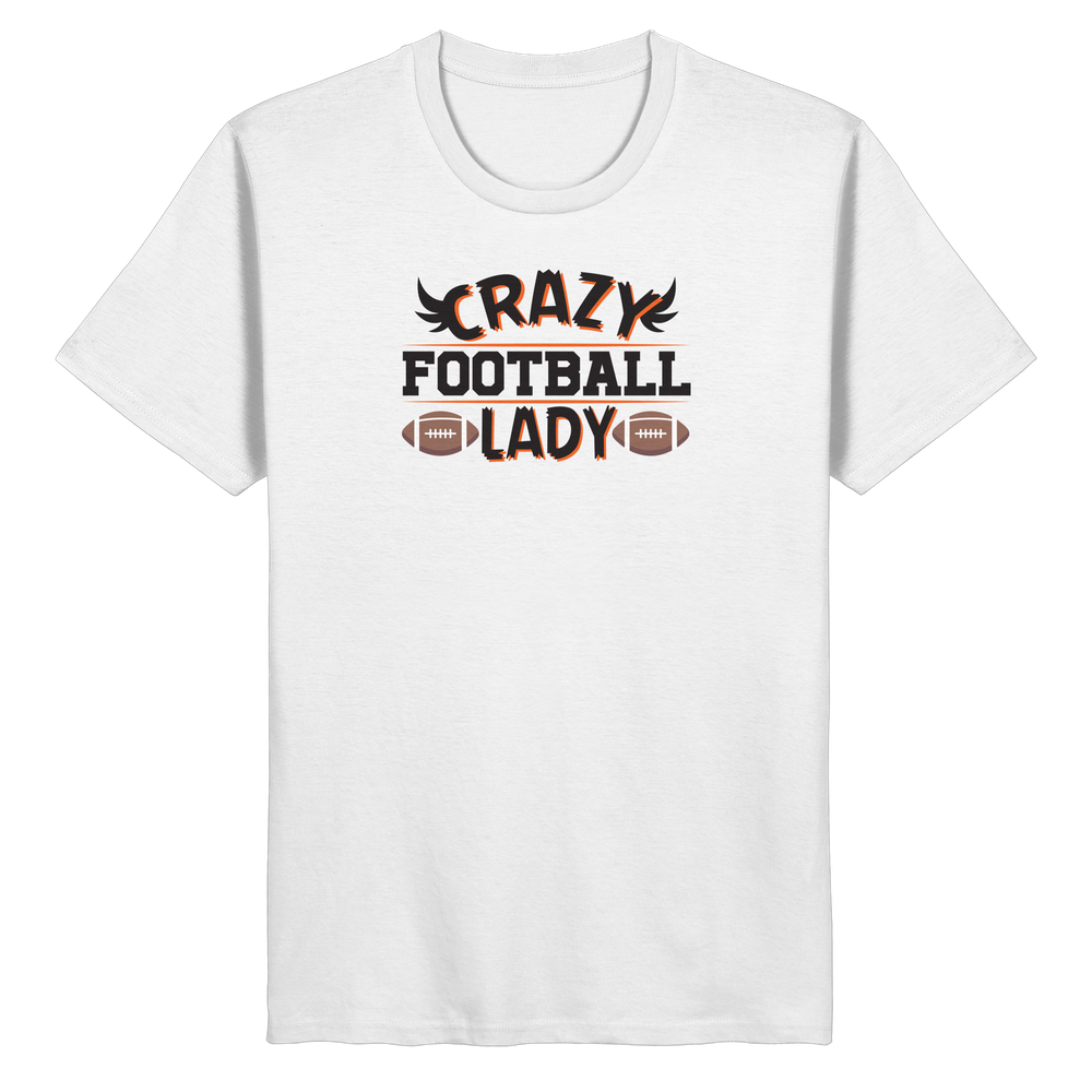Crazy Football Lady - Organic Basic Shirt