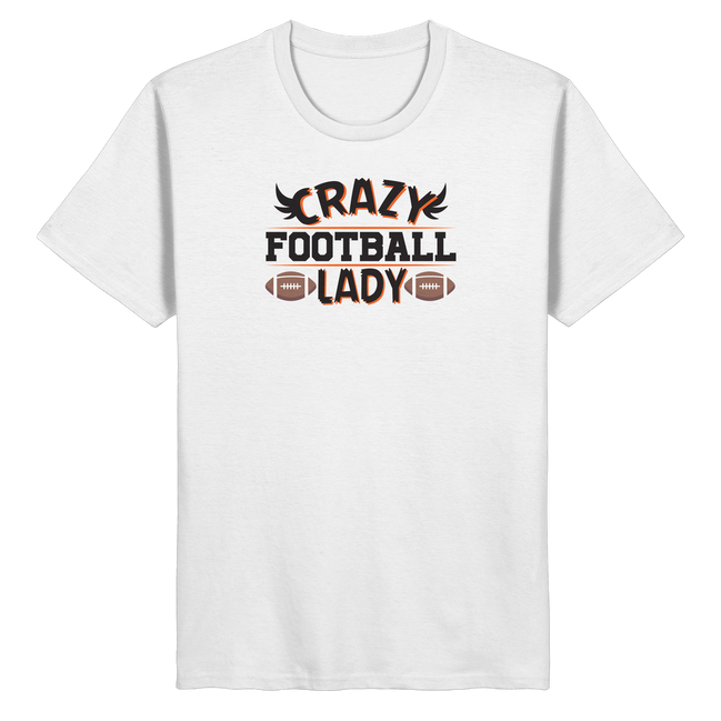 Crazy Football Lady - Organic Basic Shirt