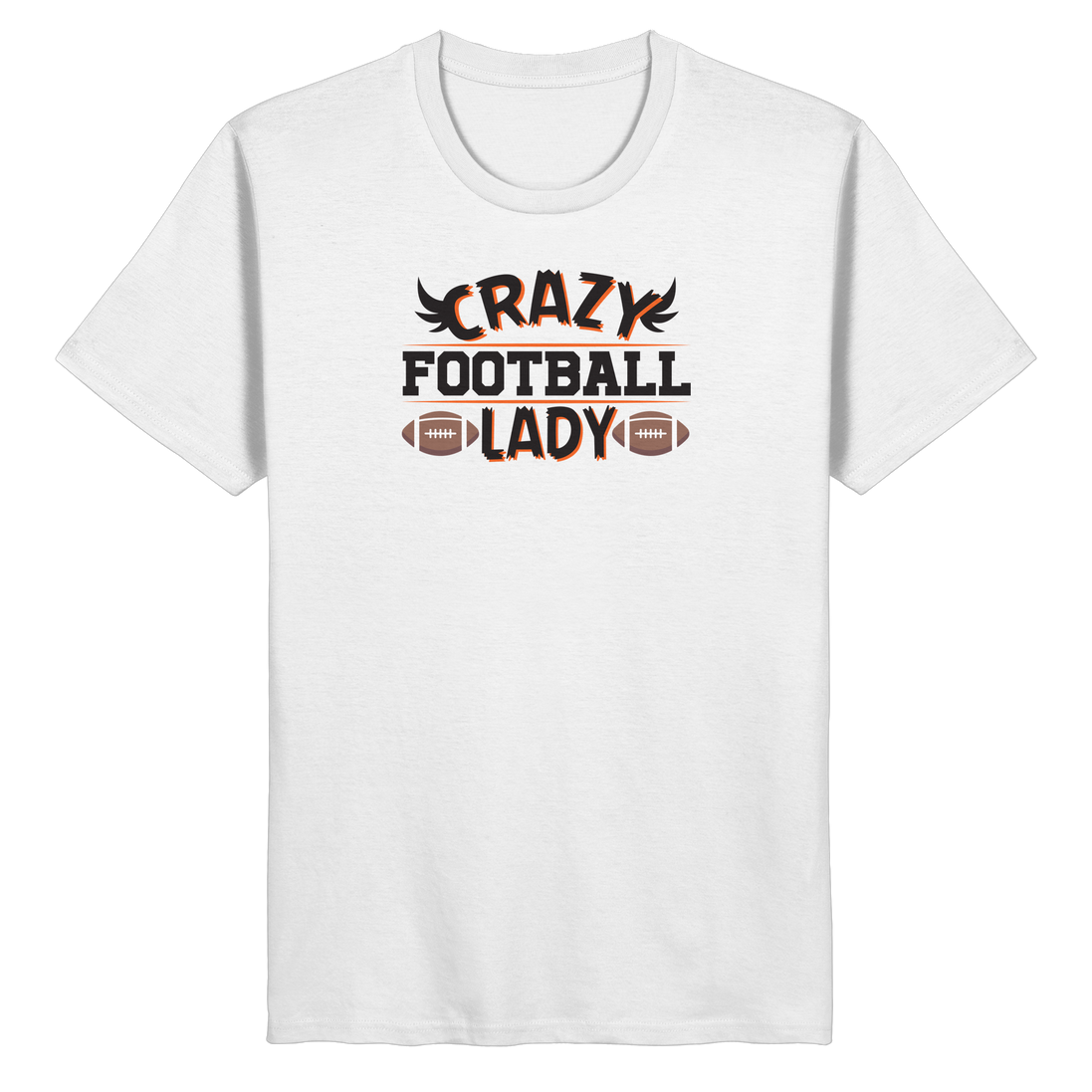 Crazy Football Lady - Organic Basic Shirt