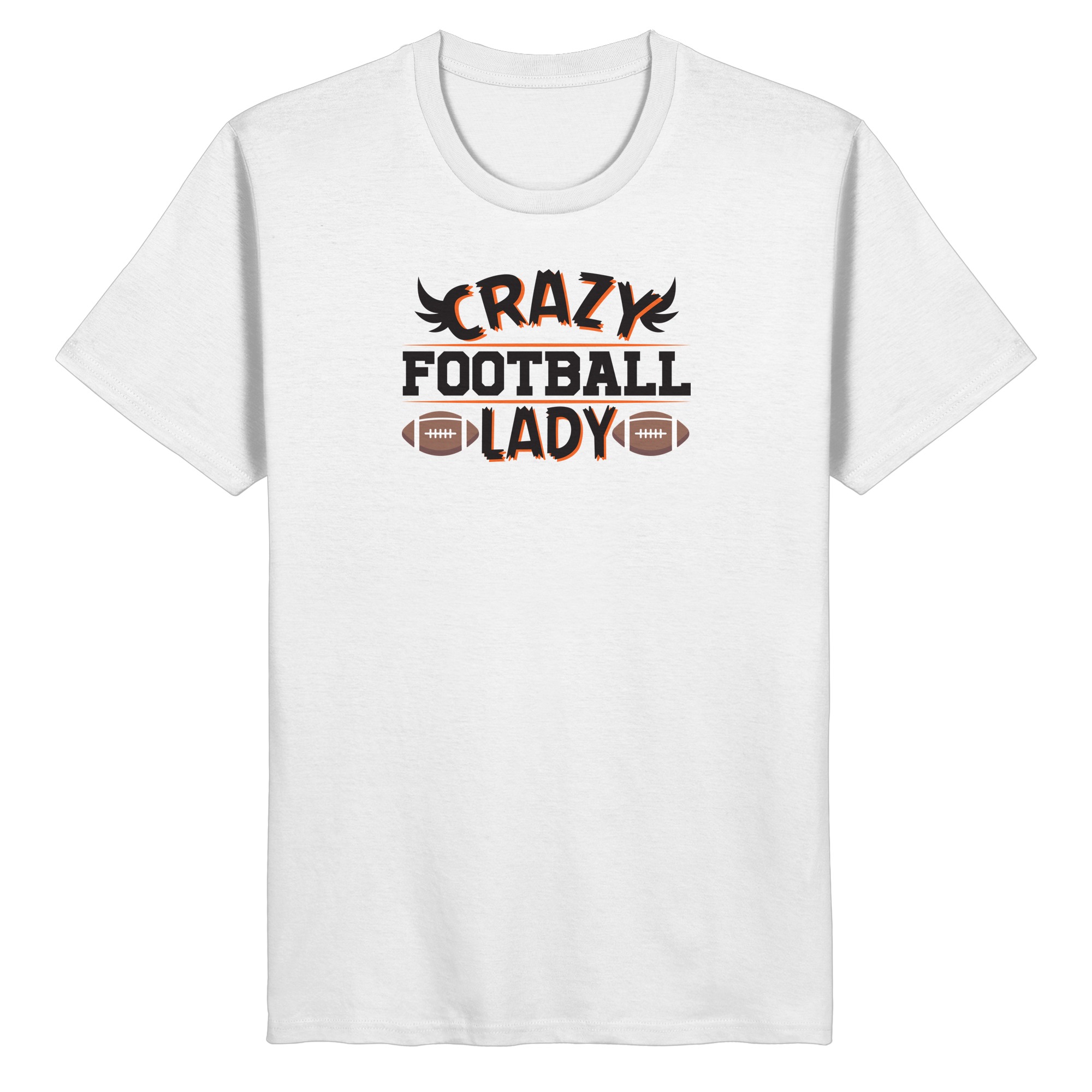 Crazy Football Lady - Organic Basic Shirt