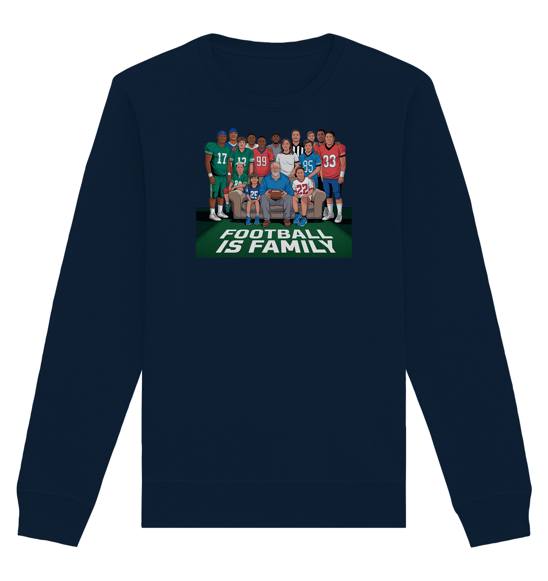 Football is Family - Organic Basic Unisex Sweatshirt