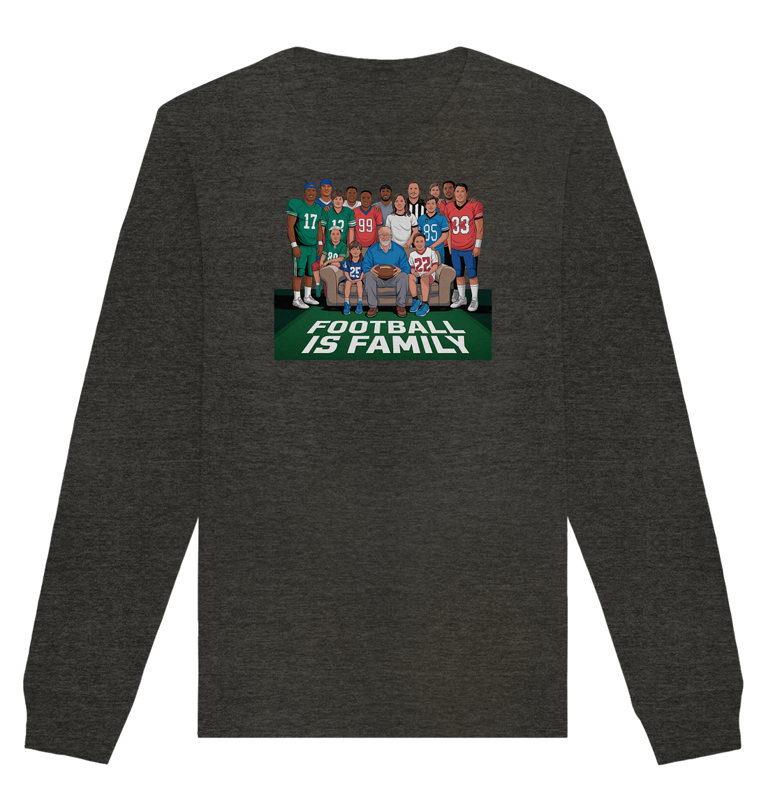 Football is Family - Organic Basic Unisex Sweatshirt