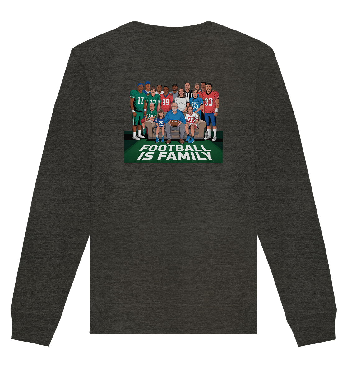 Football is Family - Organic Basic Unisex Sweatshirt