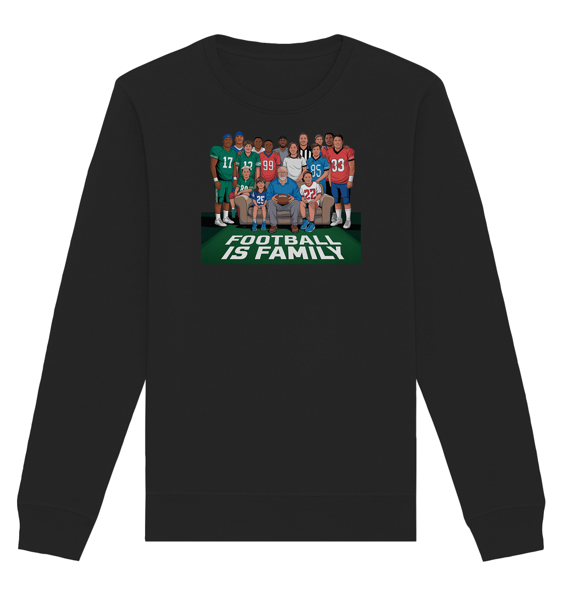 Football is Family - Organic Basic Unisex Sweatshirt