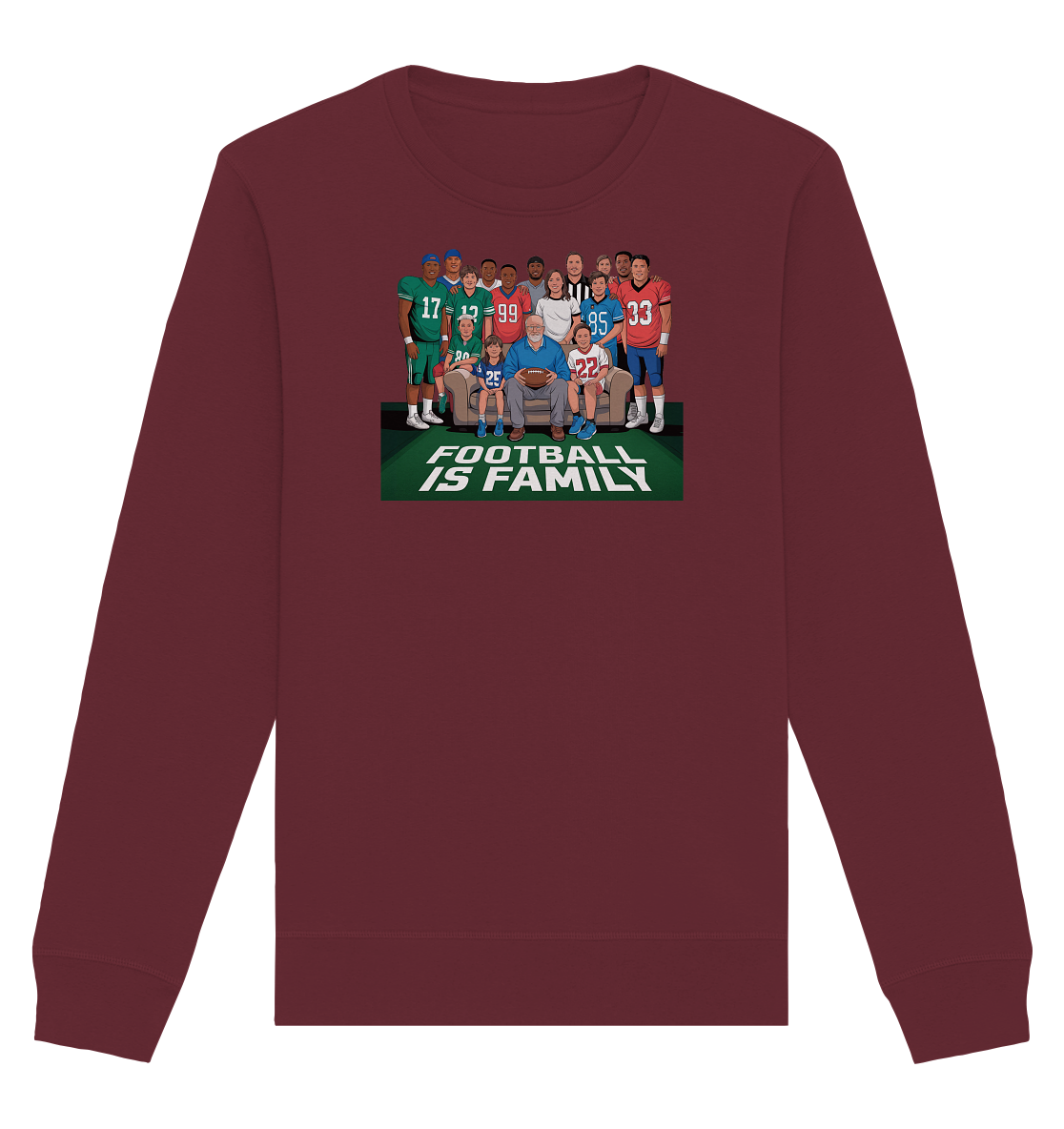 Football is Family - Organic Basic Unisex Sweatshirt