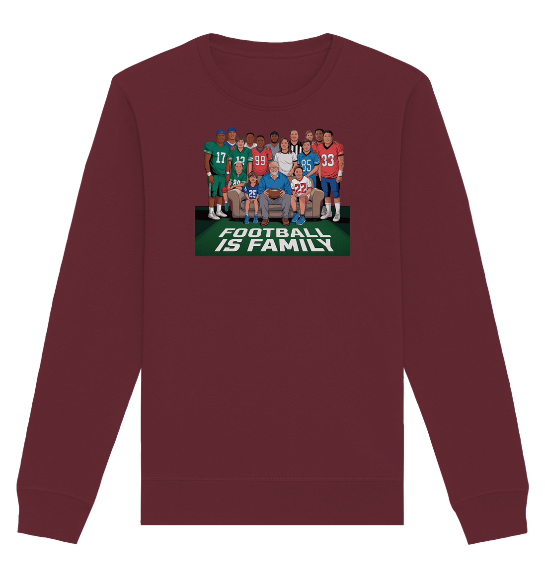 Football is Family - Organic Basic Unisex Sweatshirt