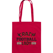 Crazy Football Lady - Organic Cotton Bag