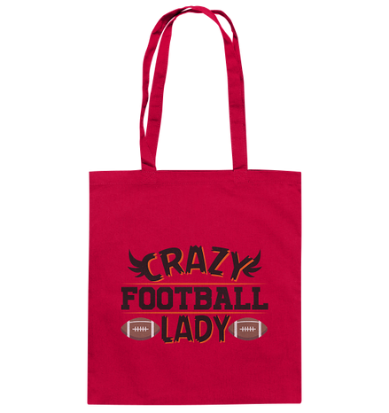 Crazy Football Lady - Organic Cotton Bag