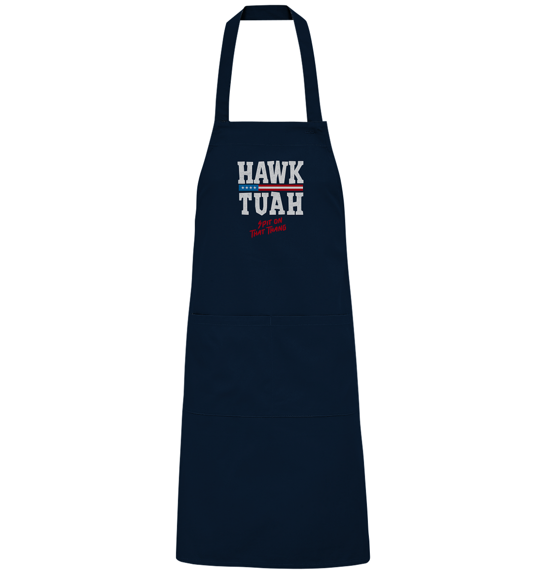 Hawk Tuah White  - Organic Grillschürze