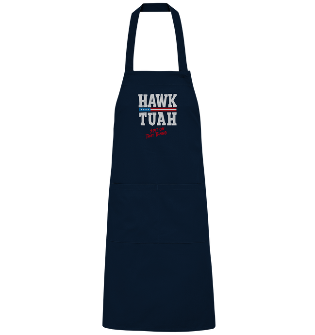 Hawk Tuah White  - Organic Grillschürze