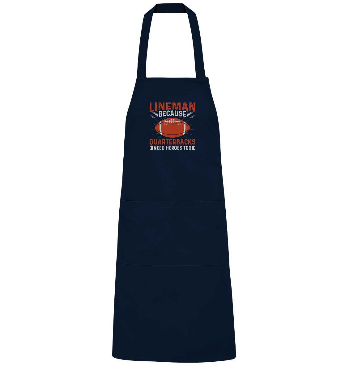 Lineman Quarterback Heroes - Organic Grillschürze
