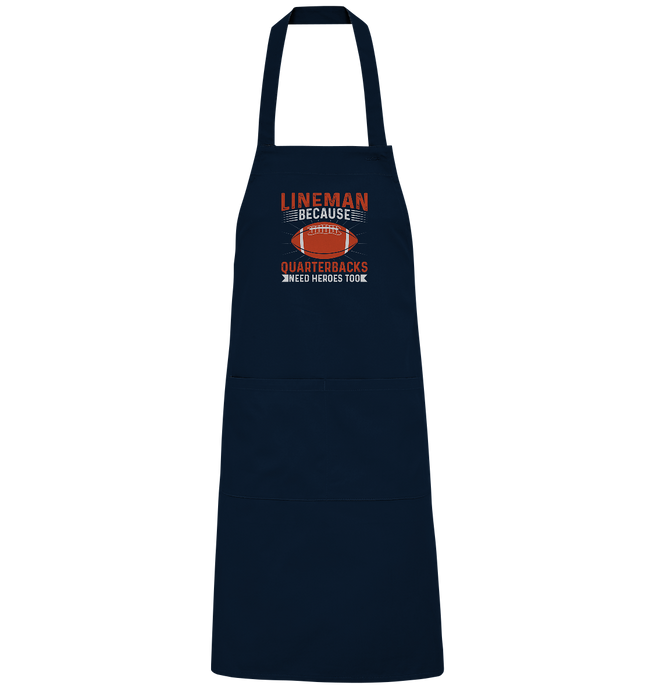 Lineman Quarterback Heroes - Organic Grillschürze