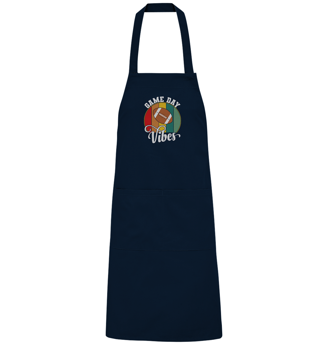 Game Day Vibes White - Organic Grillschürze