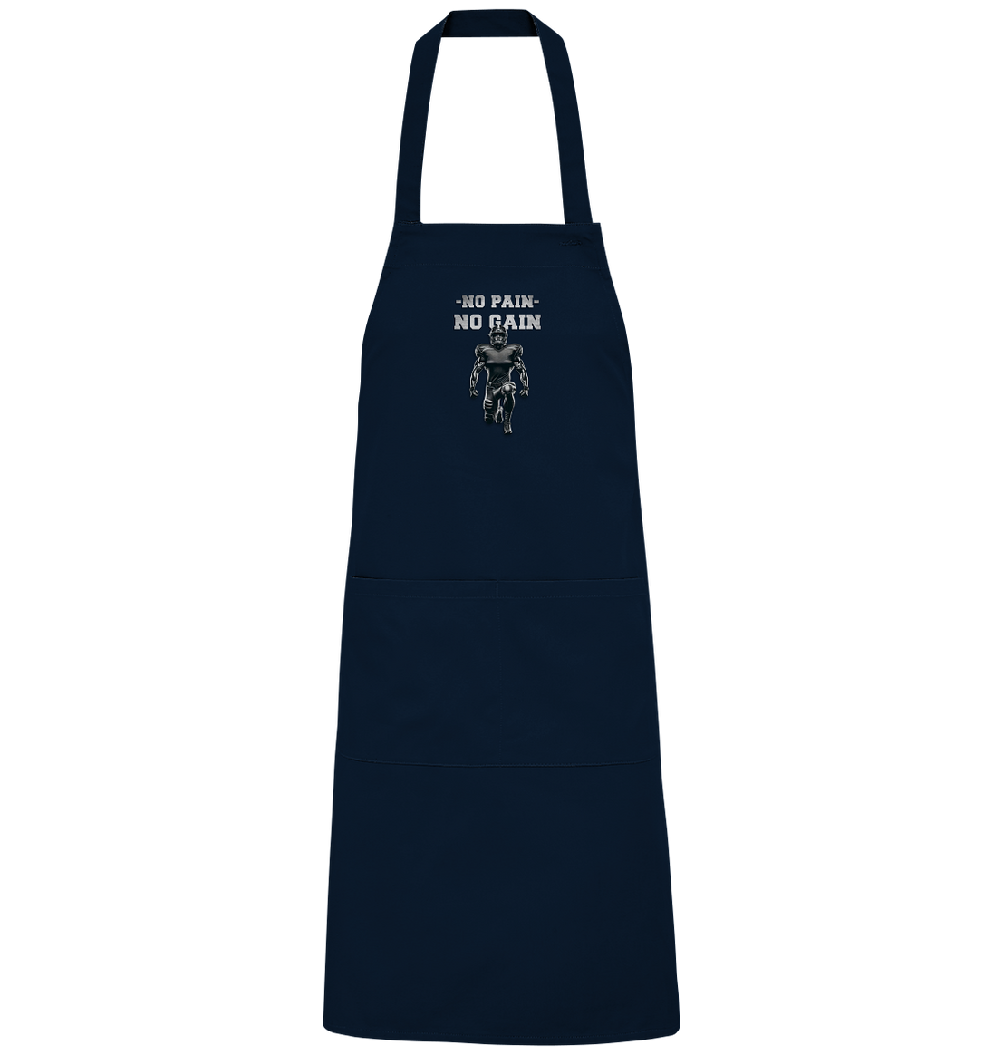 No Pain No Gain Metal - Organic BBQ Apron