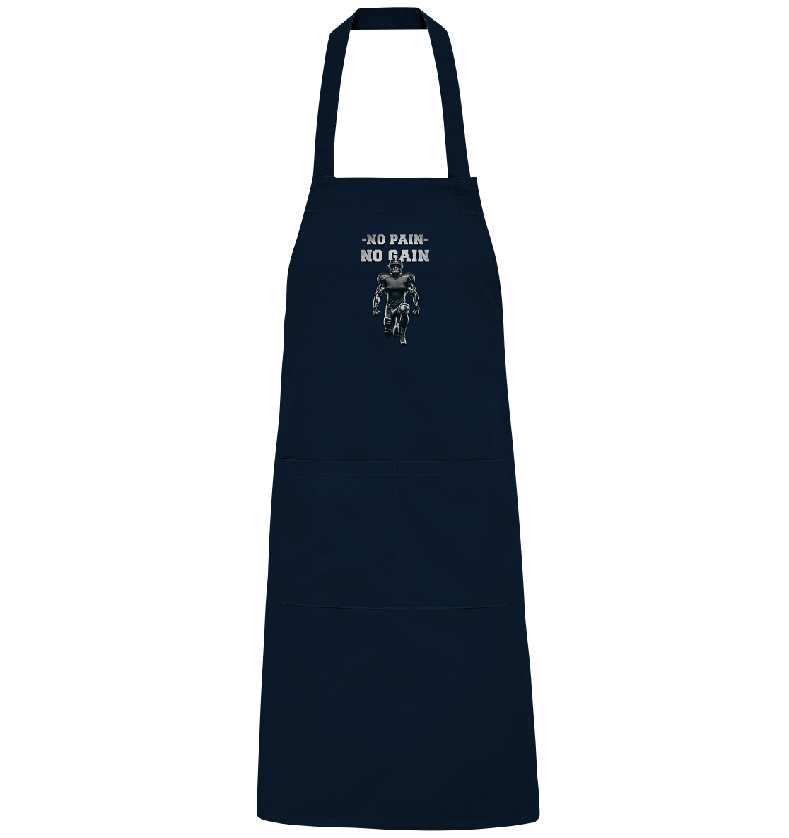 No Pain No Gain Metal - Organic BBQ Apron