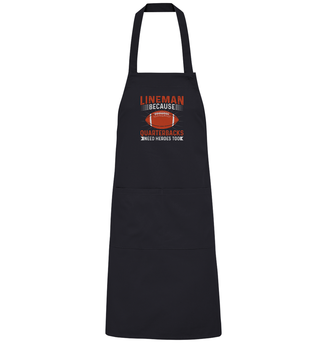 Lineman Quarterback Heroes - Organic Grillschürze