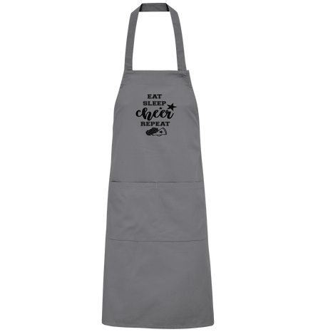 Eat Sleep Cheer Repeat - Organic Grillschürze