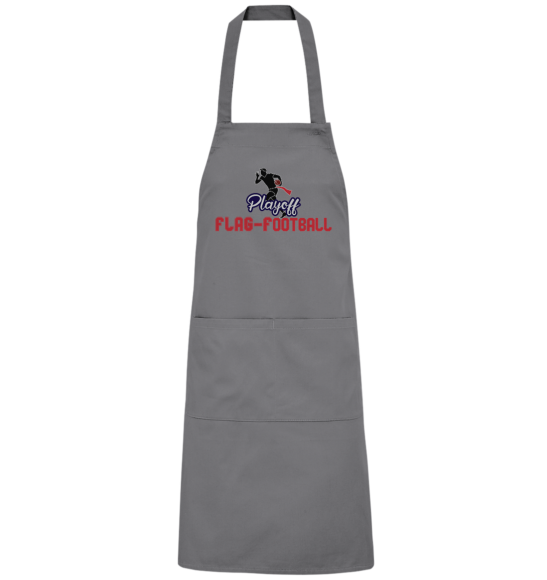 Playoff Flag Football Men Red - Organic BBQ Apron