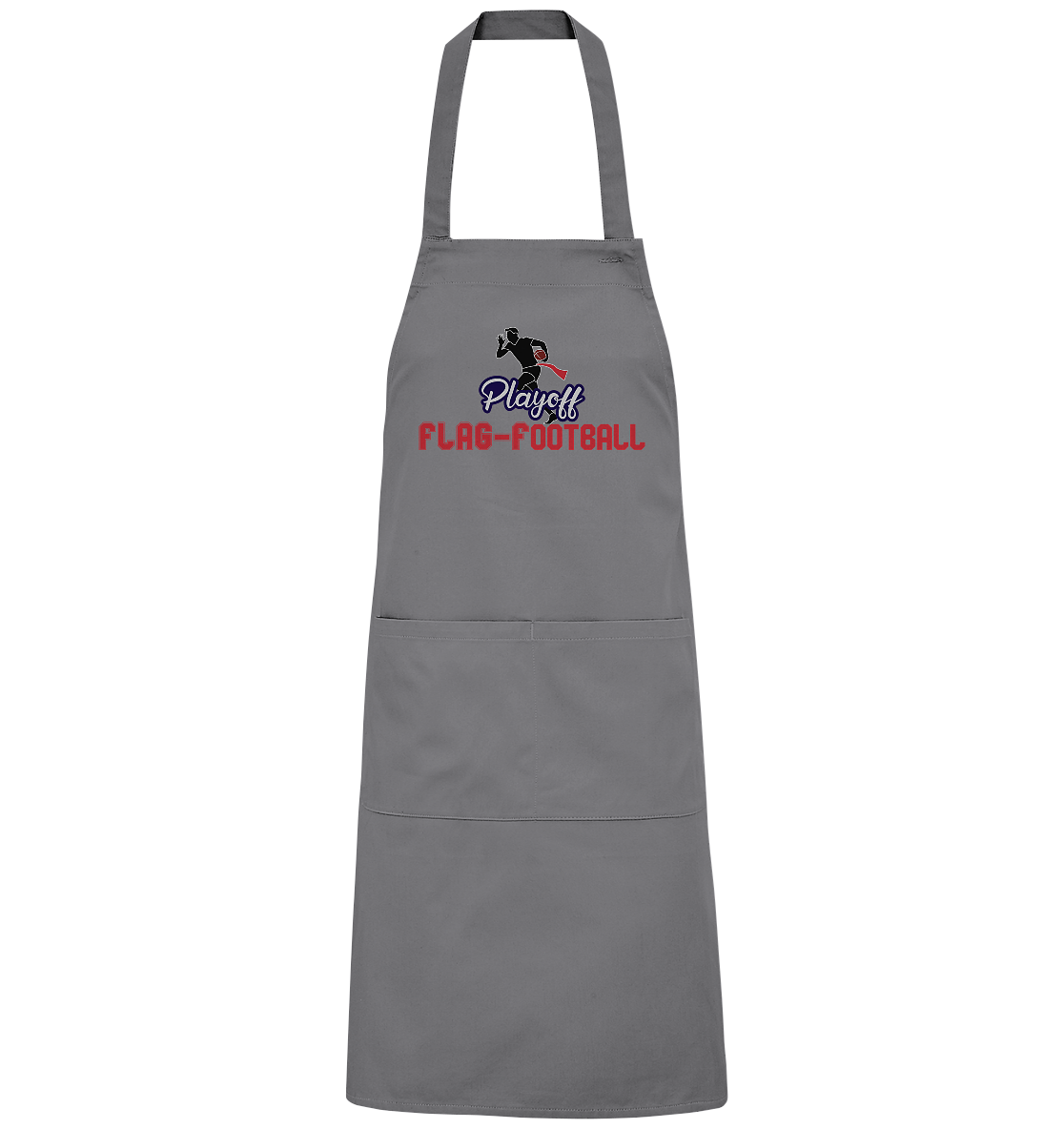 Playoff Flag Football Men Red - Organic BBQ Apron