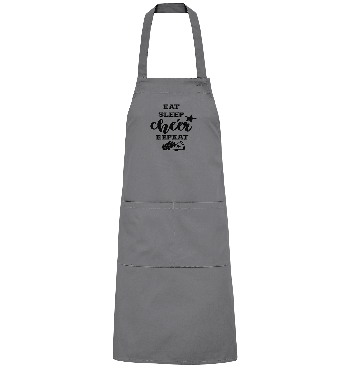 Eat Sleep Cheer Repeat - Organic Grillschürze