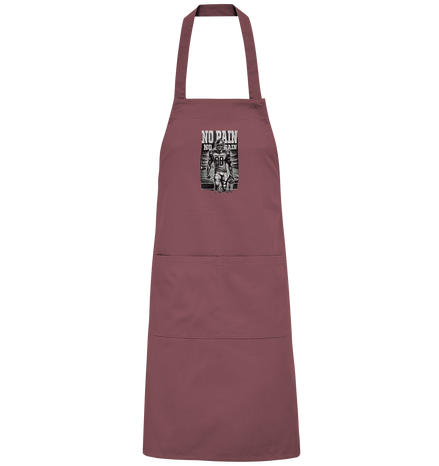 No Pain No Gain  - Organic Grillschürze