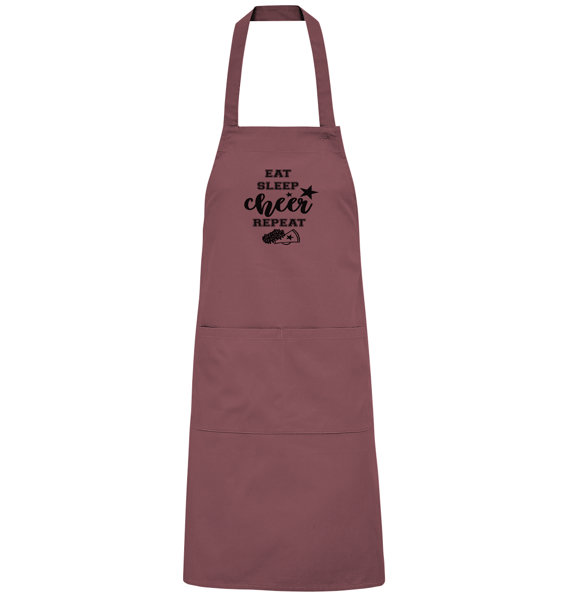 Eat Sleep Cheer Repeat - Organic Grillschürze