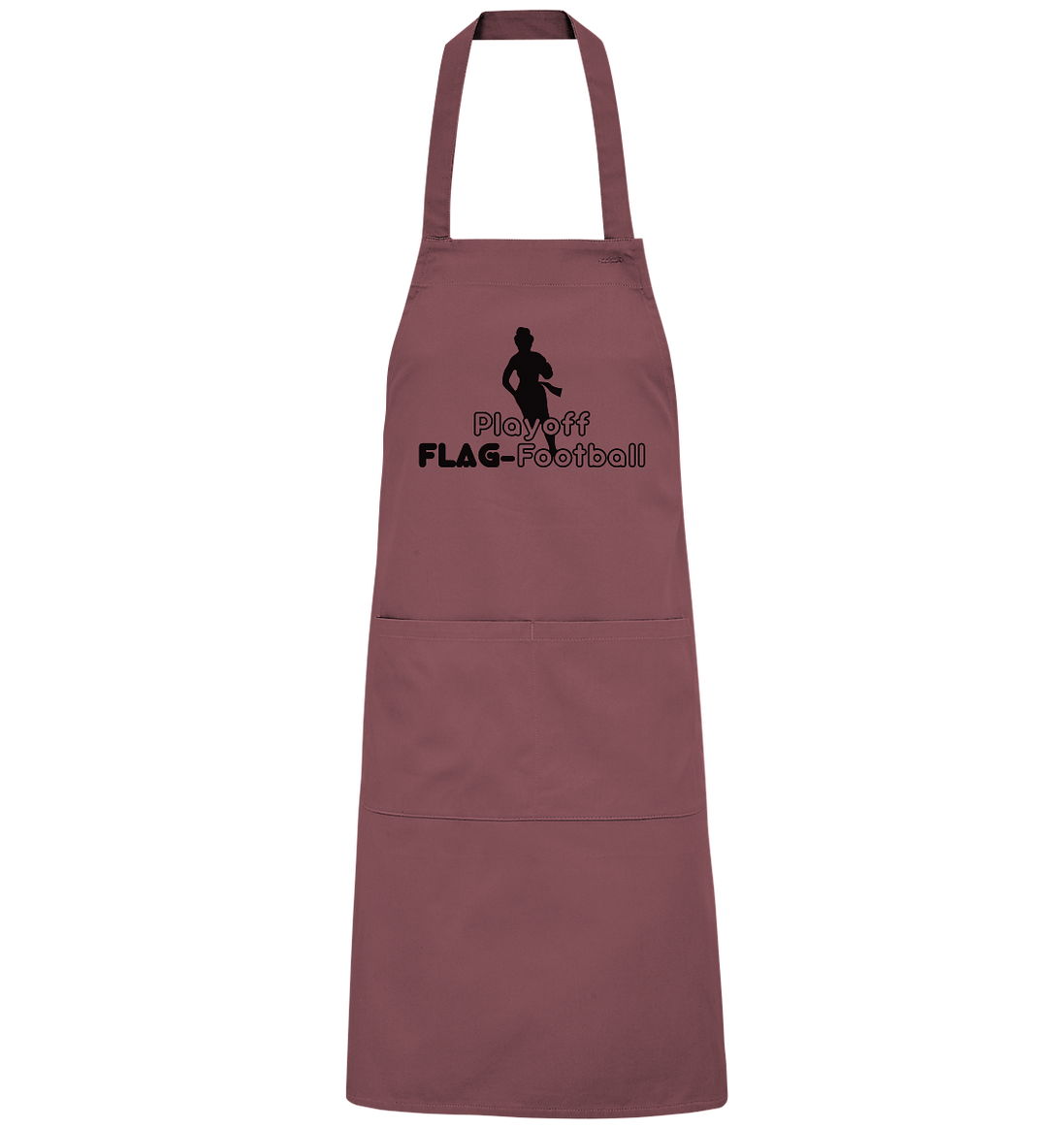 Playoff Flag Football Women Black - Organic BBQ Apron