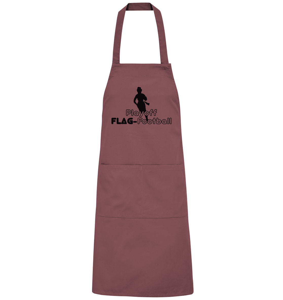 Playoff Flag Football Women Black - Organic BBQ Apron