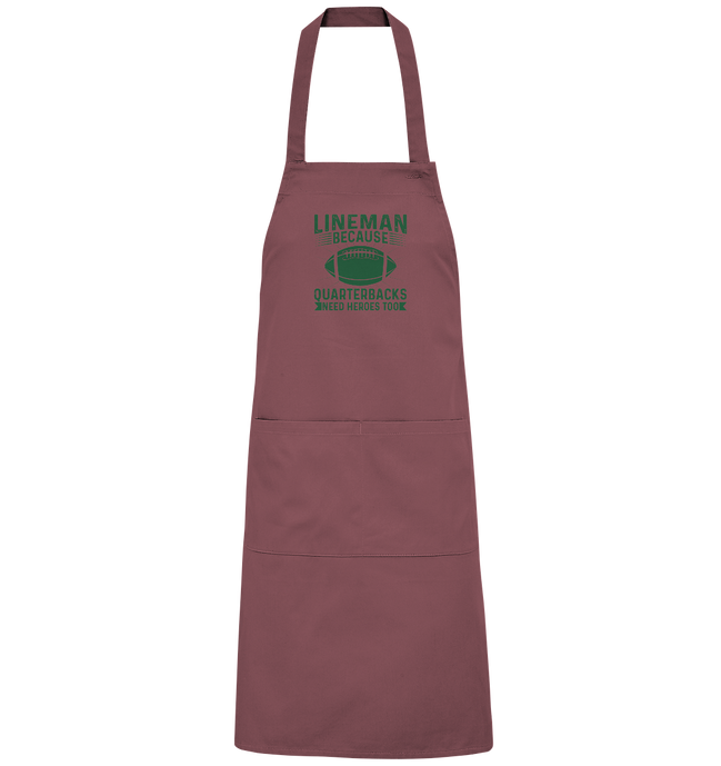 Lineman Heroes Green - Organic Grillschürze
