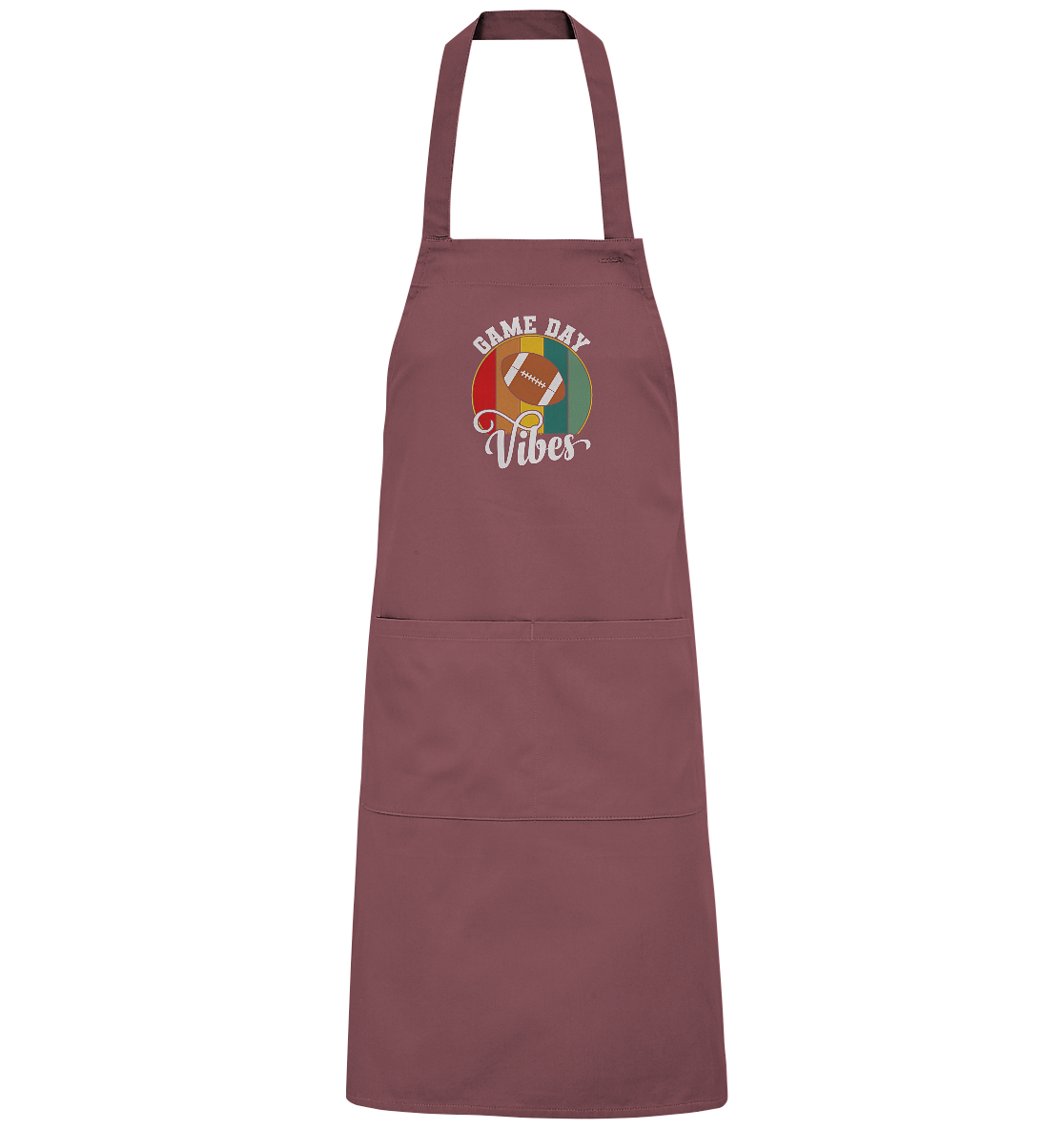 Game Day Vibes White - Organic Grillschürze